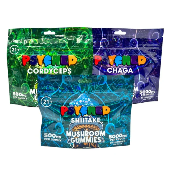 Psyched Mushroom Gummies 5000mg 10/pk