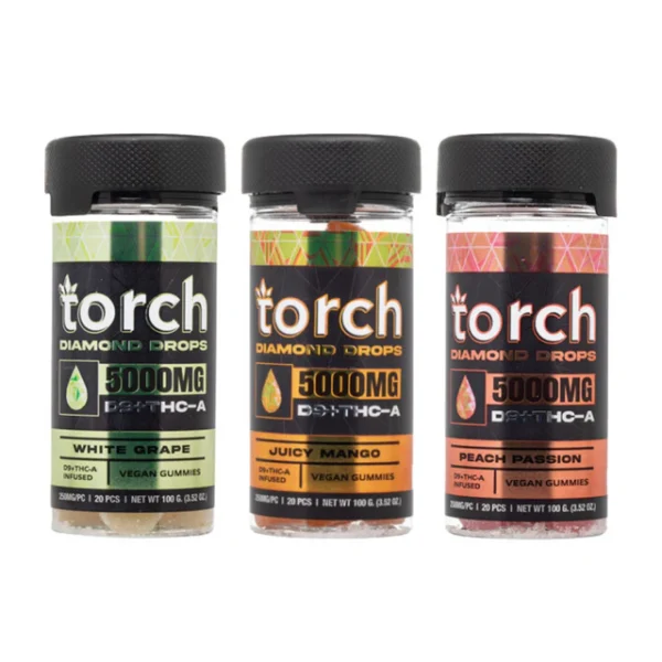 Torch Diamond Drops D9+THC-A Gummies 5000mg